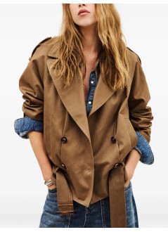 ba&sh outerwear mujer coat winnie - 1h26winn moka