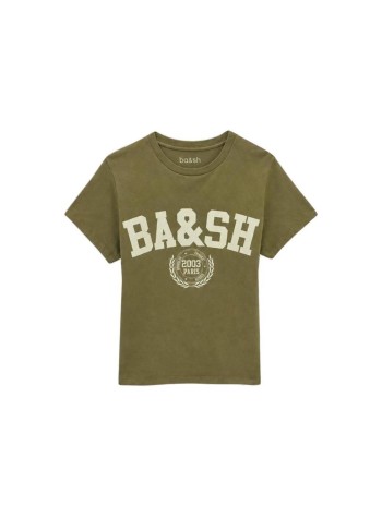 ba&sh top mujer t-shirt ioni - 1h26ioni kaki