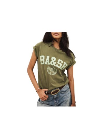 ba&sh top mujer t-shirt ioni - 1h26ioni kaki 2