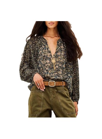 ba&sh blusa mujer top kross - 1h26kros kaki 2