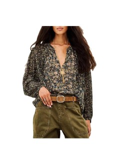 ba&sh blusa mujer top kross - 1h26kros kaki