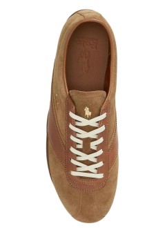 polo ralph lauren sneaker manralph l rvec-sneakers-low top lace - 809p15755001 desert tan