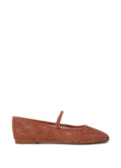 polo ralph lauren bailarina mujer jayna mj-flats-mary jane - 802p12019002 red terracotta