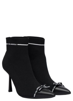 karl lagerfeld bota mujer pandara bow trim ankle boot - kl31341 k00