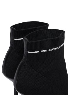 karl lagerfeld bota mujer pandara bow trim ankle boot - kl31341 k00