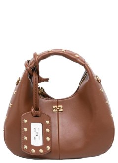 ganni crossbody womanhobo mini studs - c1040032 zxj