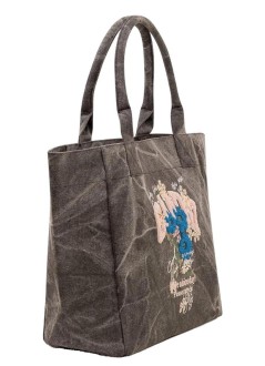 ganni handbag mujer medium trapeze easy shopper flower print - c2080038 252