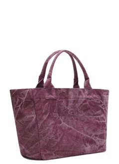 ganni handbag mujer medium trapeze shopper snow teddy bear - c2080040 431
