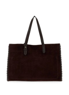 anya hindmarch handbag mujer mortimer tote in reverse suede - 5050925207140 grape