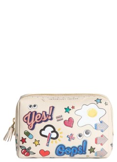 anya hindmarch cartera mujer safe deposit all over stickers in tpu/recycled canvas - 5050925183130 clear chalk