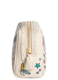 anya hindmarch cartera mujer safe deposit all over stickers in tpu/recycled canvas - 5050925183130 clear chalk