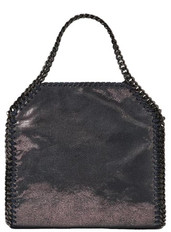 stella mccartney crossbody mujer falabella mini tote eco shiny dotted chamois w/dark rutheni - 371223wp0489 4018