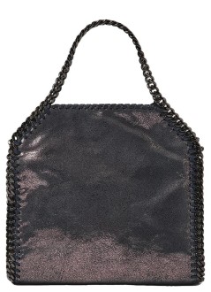 stella mccartney crossbody mujer falabella mini tote eco shiny dotted chamois w/dark rutheni - 371223wp0489 4018