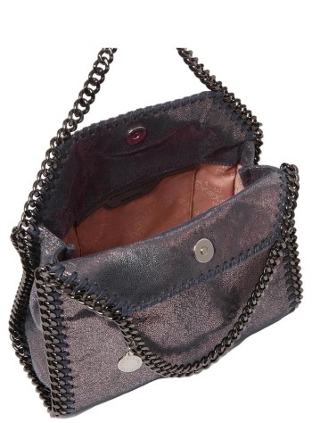 stella mccartney crossbody mujer falabella mini tote eco shiny dotted chamois w/dark rutheni - 371223wp0489 4018 2