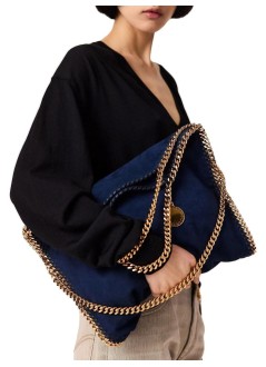 stella mccartney handbag mujer falabella 3-chain bag alter suede - 234387wp0543 4000