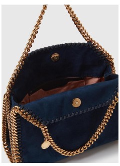 stella mccartney crossbody mujer falabella mini bag alter suede - 371223wp0543 4000