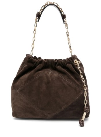 ba&sh handbag mujer bag m suede june tote - 2h24cfms choco