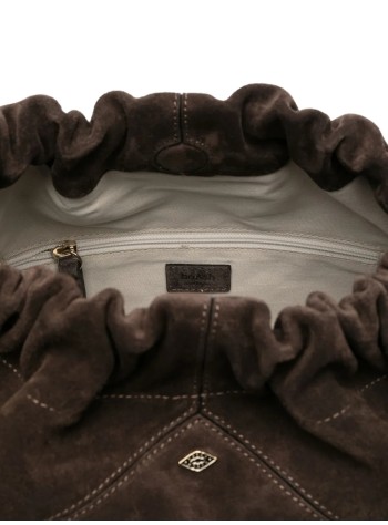 ba&sh handbag mujer bag m suede june tote - 2h24cfms choco 2