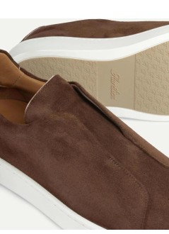 aurélien sneaker hombre aur3 sneaker suede - 50241305010000 chocolate