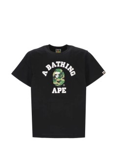 bape camiseta hombre abc camo college tee m - 001tem301004m black x green