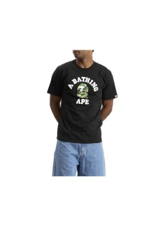 bape camiseta hombre abc camo college tee m - 001tem301004m black x green
