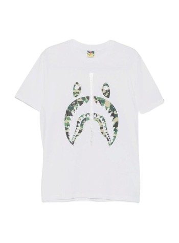 bape camiseta hombre abc camo shark tee m - 001tem301007m white x green