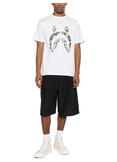 bape camiseta hombre abc camo shark tee m - 001tem301007m white x green