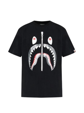 bape camiseta hombre glitter shark tee m - 001tem301029m black