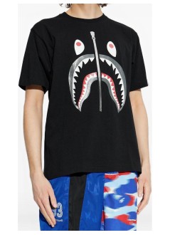 bape camiseta hombre glitter shark tee m - 001tem301029m black