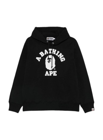 bape sudadera hombre college pullover hoodie m - 001ppm301003m black