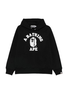 bape sudadera hombre college pullover hoodie m - 001ppm301003m black