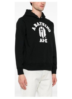 bape sudadera hombre college pullover hoodie m - 001ppm301003m black