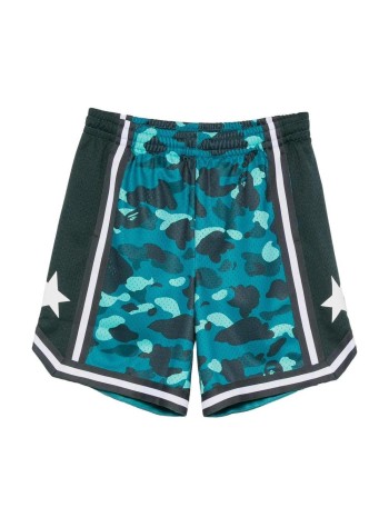 bape pantalon corto hombre color camo mesh relaxed fit shorts m - 001spm301307m green