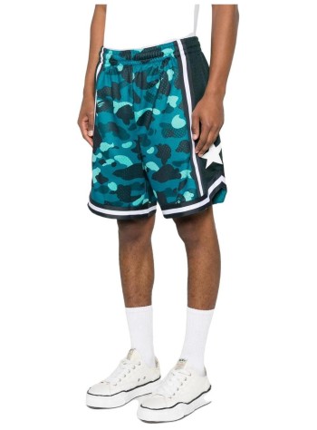 bape pantalon corto hombre color camo mesh relaxed fit shorts m - 001spm301307m green 2