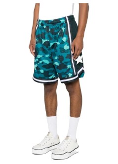 bape pantalon corto hombre color camo mesh relaxed fit shorts m - 001spm301307m green