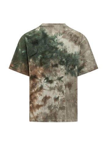 bape camiseta hombre tie dye college relaxed fit tee m - 001csm301004m olive drab 2