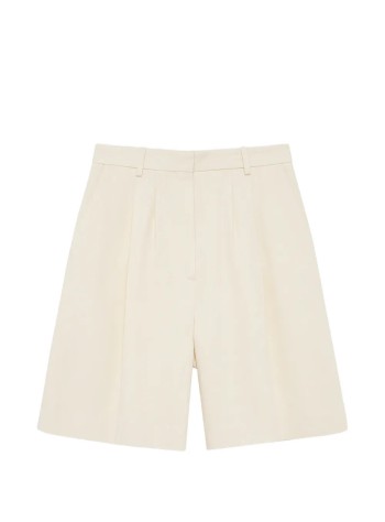 anine bing pantalon corto mujer bryson short - a0312365crm01 cream