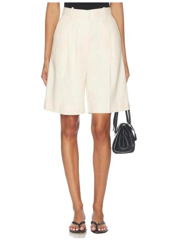 anine bing pantalon corto mujer bryson short - a0312365crm01 cream 2