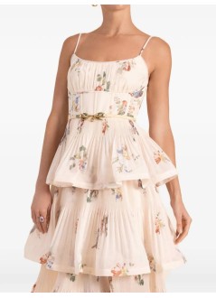 zimmermann vestido mujer pleated tiered midi dress - 5495df26r crbpr