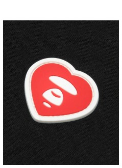 aape by a bathing ape sweater manaape heart aape now zip up sweater - aapswmd346xxqbkx bkx