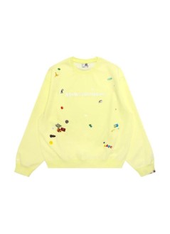 aape by a bathing ape sweater manaape  main crew neck sweater - aapswmd353xaqgrl grl
