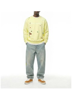 aape by a bathing ape sweater manaape  main crew neck sweater - aapswmd353xaqgrl grl