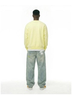 aape by a bathing ape sweater manaape  main crew neck sweater - aapswmd353xaqgrl grl