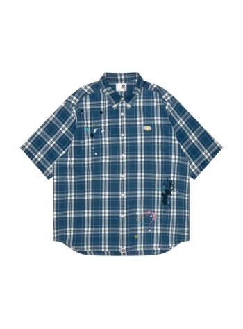 aape by a bathing ape camiseria hombre aape  main short sleeve shirt - aapsrm8572xxqblr blr