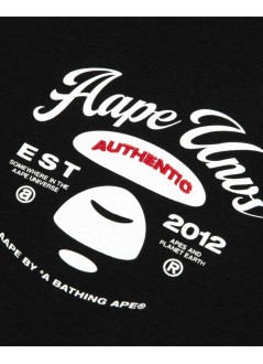 aape by a bathing ape t-shirt manaape theme main tee - aaptem1856xxqbkx bkx
