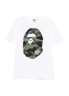 bape t-shirt man1st camo big ape head tee m - 001tem301015m white x green