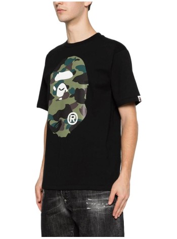 bape camiseta hombre 1st camo big ape head tee m - 001tem301015m black x yellow 2