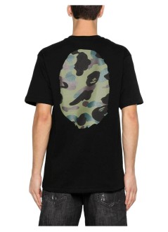 bape t-shirt man1st camo big ape head tee m - 001tem301015m black x yellow