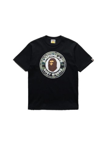 bape camiseta hombre 1st camo busy works tee m - 001tem301014m white x green