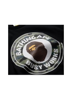 bape camiseta hombre 1st camo busy works tee m - 001tem301014m white x green